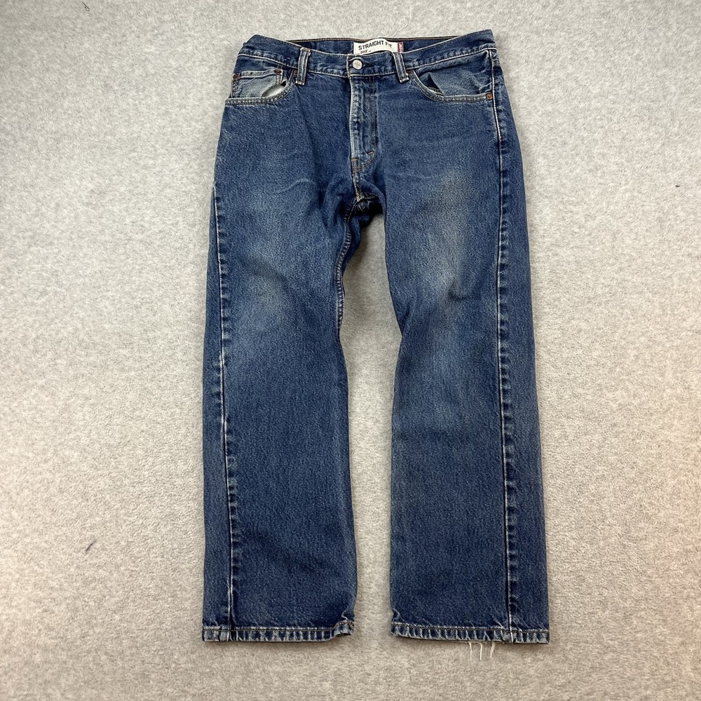 Vintage Levis 505 Jeans Men 34x29 Blue  Straight Fit Casual Medium Wash Y2K‎